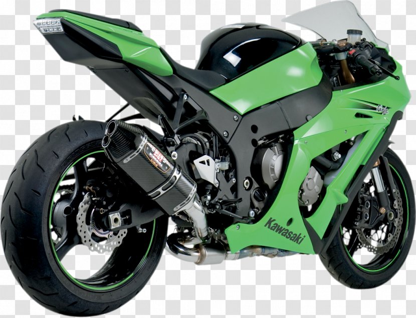 Exhaust System Kawasaki Tomcat ZX-10 Ninja ZX-10R Motorcycles - Motorcycle Transparent PNG