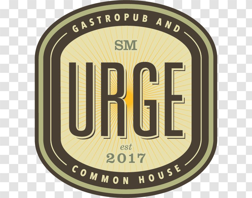 Urge Gastropub & Common House Logo Restaurant Label - Badge - Mutton Volumes Transparent PNG