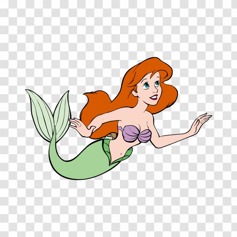 Ariel Disney Princess Sticker The Walt Company - Heart - Cartoon Mermaid Vector Transparent PNG
