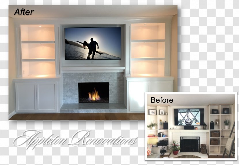 Entertainment Centers & TV Stands Hearth Wood Stoves Furniture - Tv - Fireplace Transparent PNG