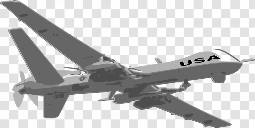 General Atomics MQ-1 Predator MQ-9 Reaper Northrop Grumman RQ-4 Global Hawk Airplane Aircraft - Unmanned Aerial Vehicle - Drones Transparent PNG