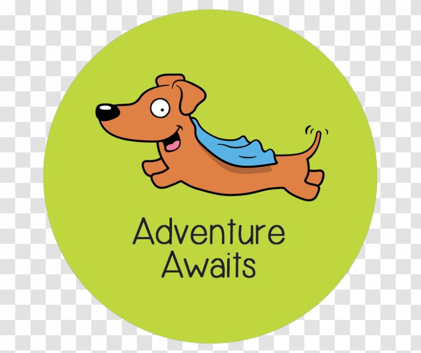 Dachshund Pet Logo Dog Collar - Area - Adventure Awaits Transparent PNG