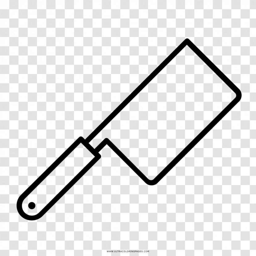 Knife Coloring Book Drawing Black And White Transparent PNG