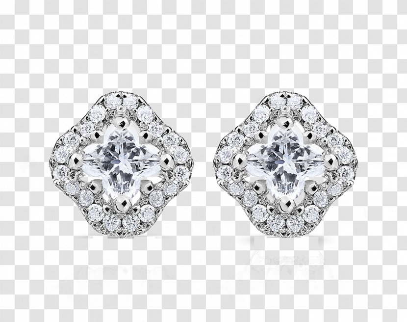 Earring Jewellery Gemstone Diamond Clarity - Delicate Petals Transparent PNG
