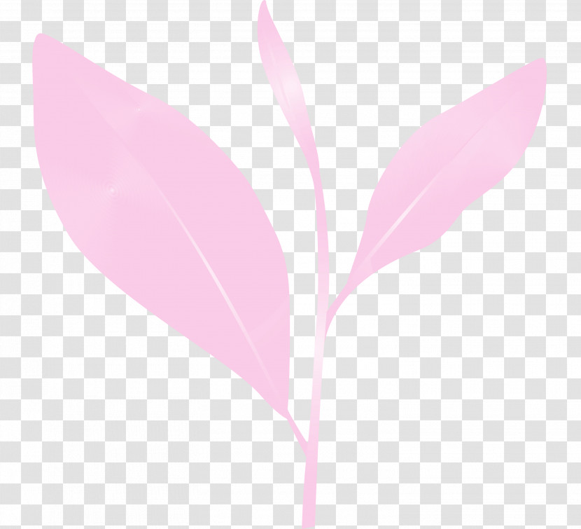 Pink Leaf Flower Plant Pedicel Transparent PNG