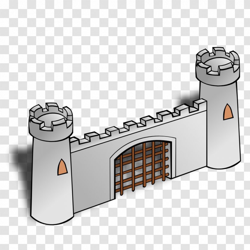 Fortified Gateway Castle Clip Art - Stronghold Cliparts Transparent PNG