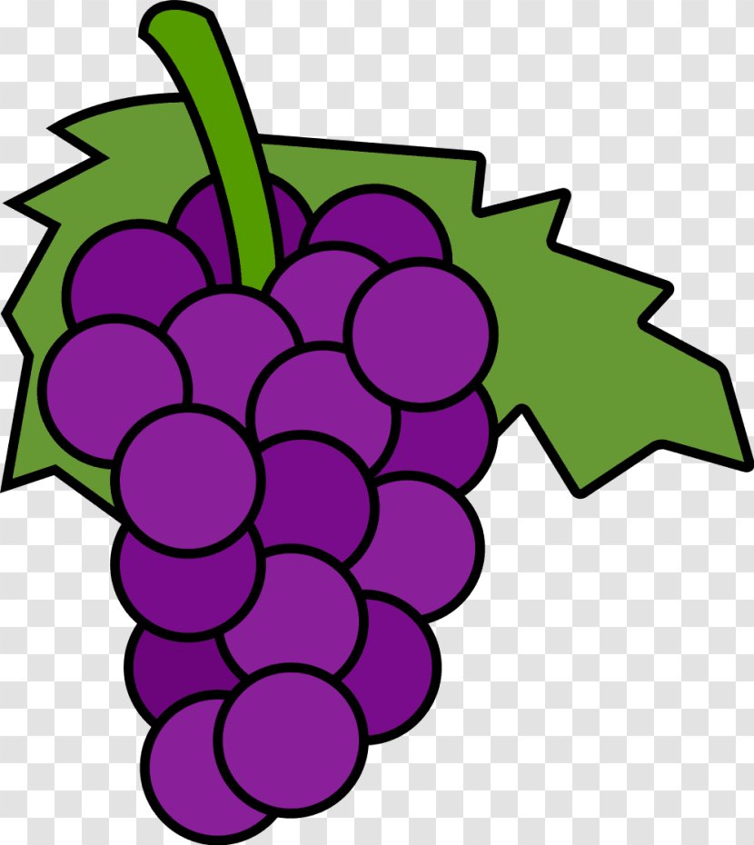 Common Grape Vine Wine Free Content Clip Art - Cartoon - Grapes Cliparts Transparent PNG