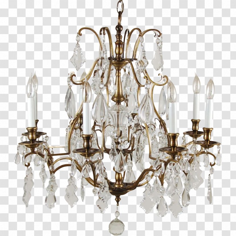 Chandelier Lighting Light Fixture Pendant - Brass - Pattern Transparent PNG