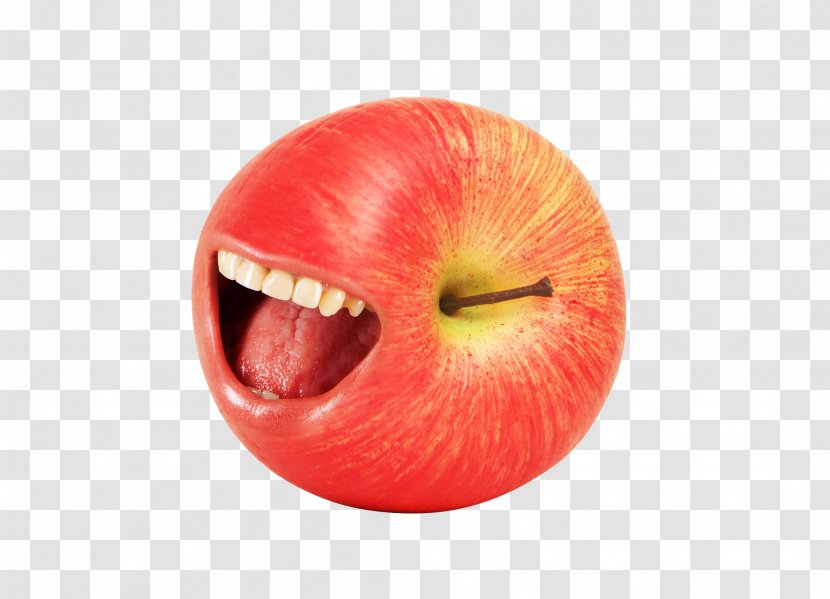 Apple Mouth Stock Photography Portrait - Silhouette - The Teeth On Transparent PNG