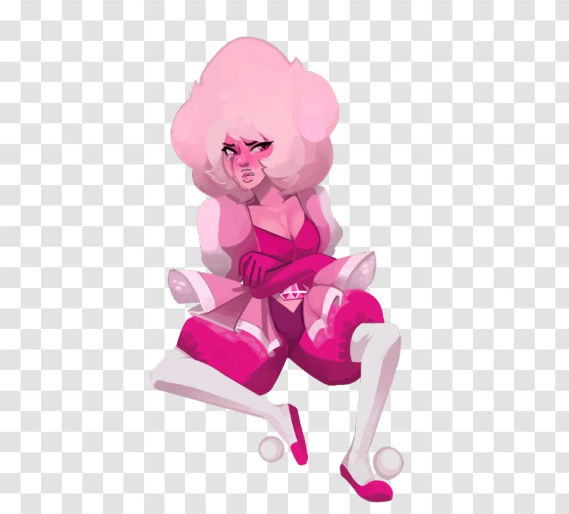 Cartoon Figurine Pink M Character - Diamond Steven Universe Transparent PNG