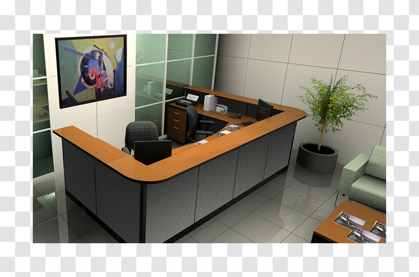 Desk Office Furniture Büromöbel - Design Transparent PNG