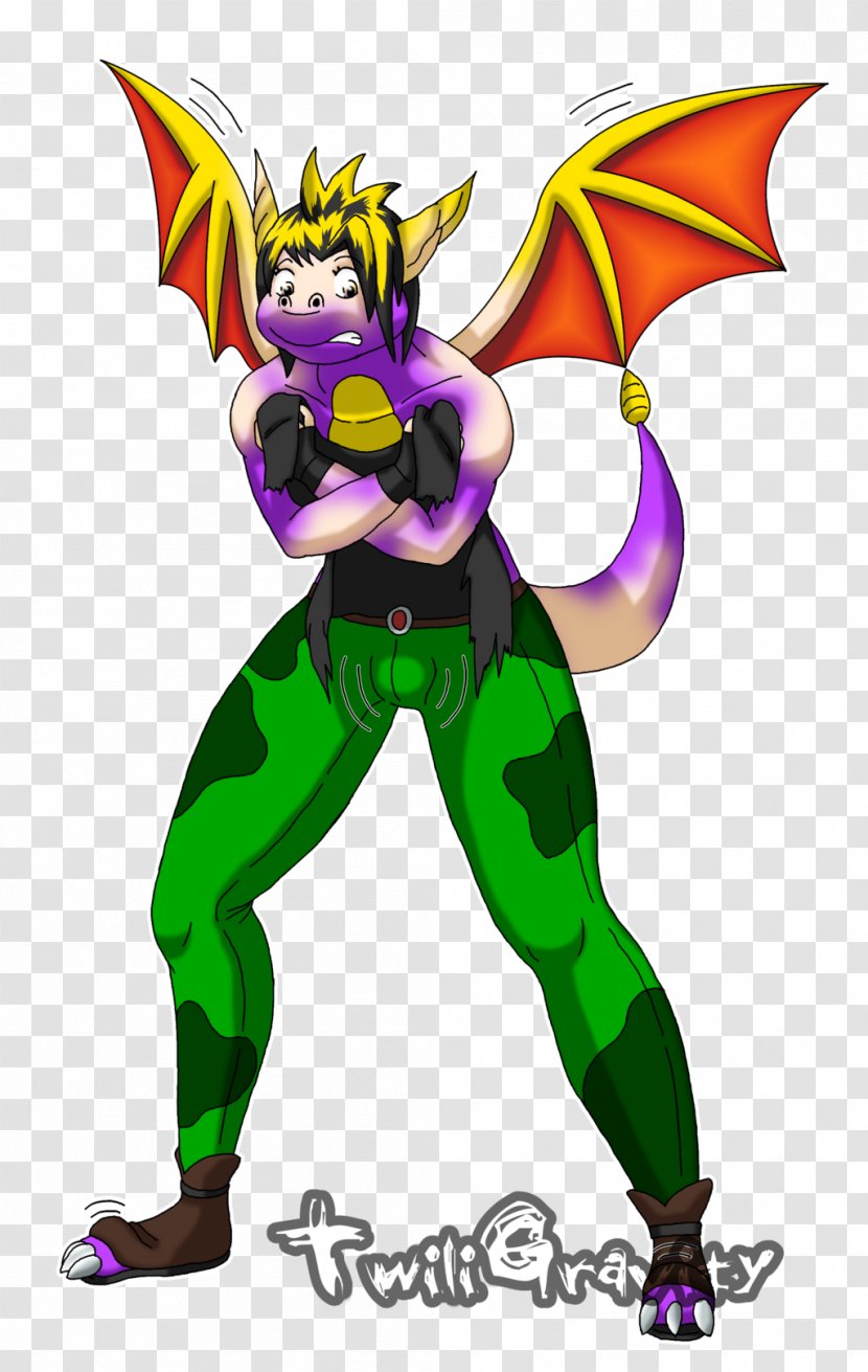 Spyro Dragon Female Legendary Creature - Supernatural - Demon Wings Transparent PNG