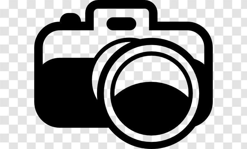 Camera Photography Black And White Clip Art - Symbol - Slr Vector Transparent PNG