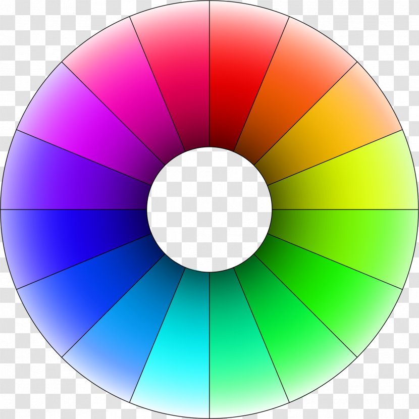 Hue Color Wheel Lightness Clip Art - Azure Transparent PNG