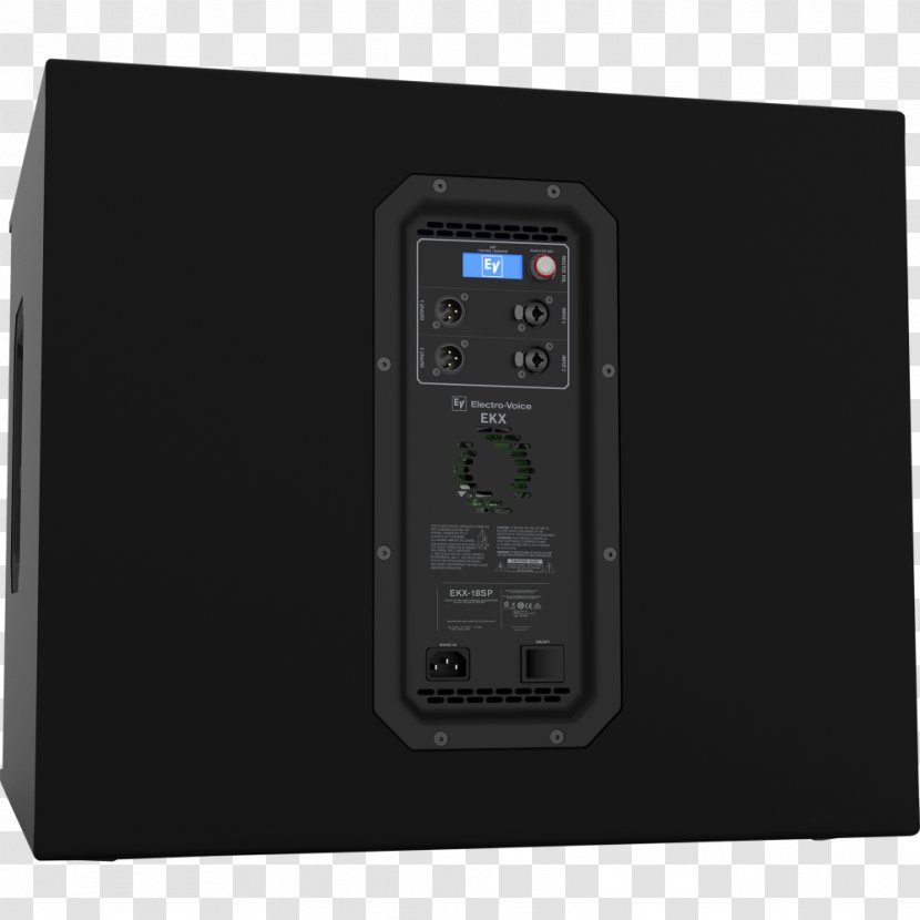 Electro-Voice EKX-SP Subwoofer EKX-P Powered Speakers - Frequency Response - Xlr Connector Transparent PNG
