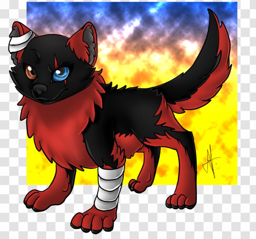 Whiskers Cat Demon Dog - Tail - Dragon Flame Transparent PNG