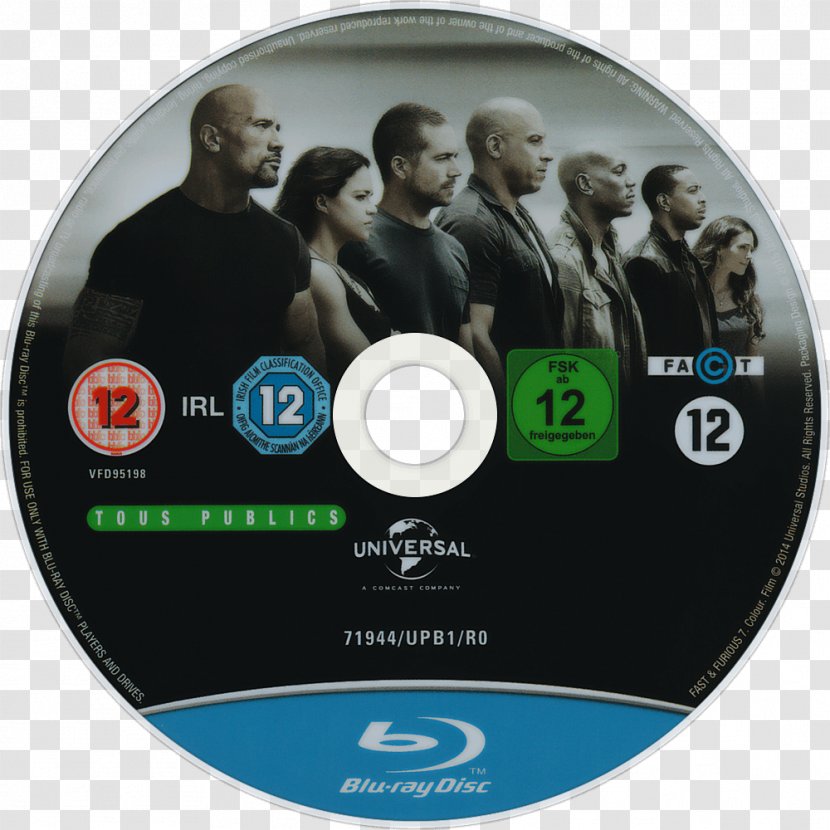 Blu-ray Disc Ultra HD The Fast And Furious Compact DVD - Brand Transparent PNG