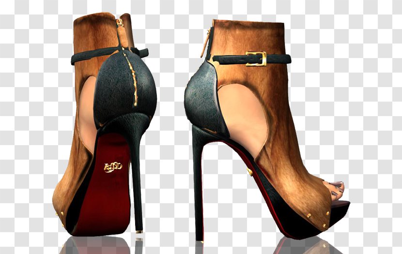 High-heeled Shoe Boot Sandal - Footwear - Poetic Scene Transparent PNG
