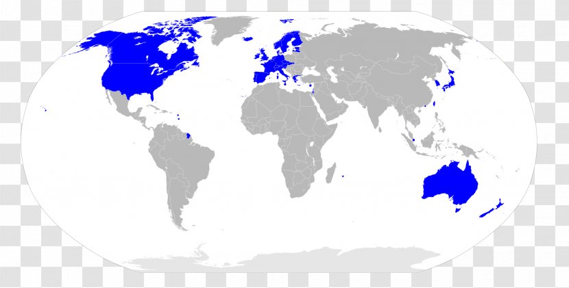 World Map Developed Country Developing Transparent PNG