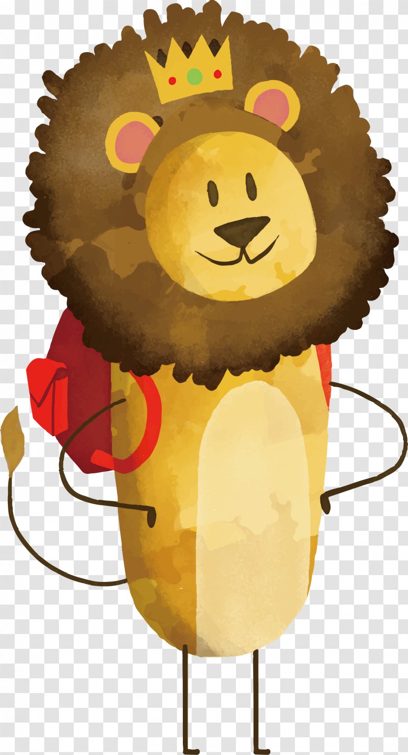 Lion Cartoon Tiger Illustration - Hand Painted King Transparent PNG