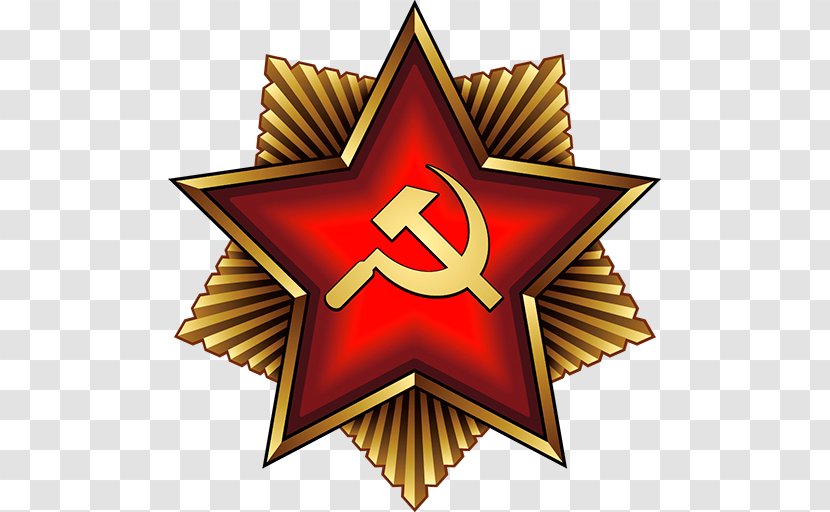 Soviet Union Hammer And Sickle Red Star Communism - Fivepointed Transparent PNG