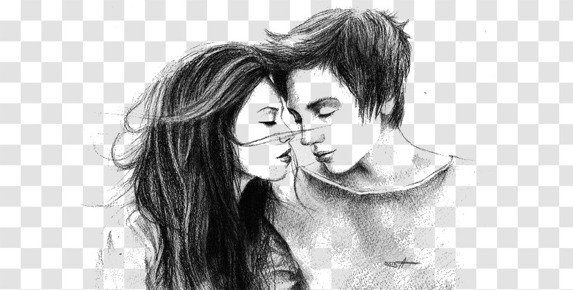 Drawing Love Intimate Relationship Girlfriend Pencil - Frame Transparent PNG