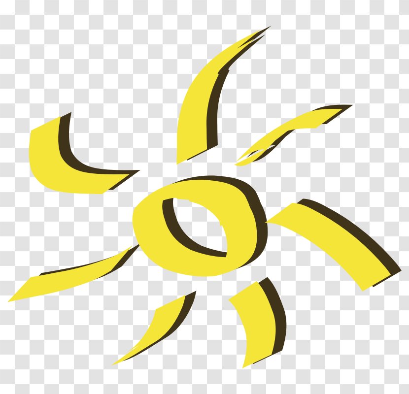 Free Content Clip Art - Yellow - Cartton Sun Transparent PNG