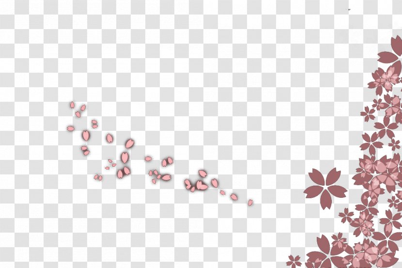 Cherry Blossom Petal - Pink - Petals Transparent PNG