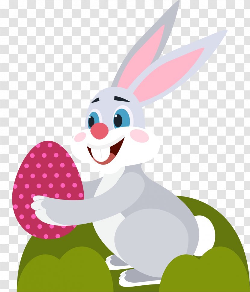 Easter Bunny Little White Rabbit Clip Art Transparent PNG