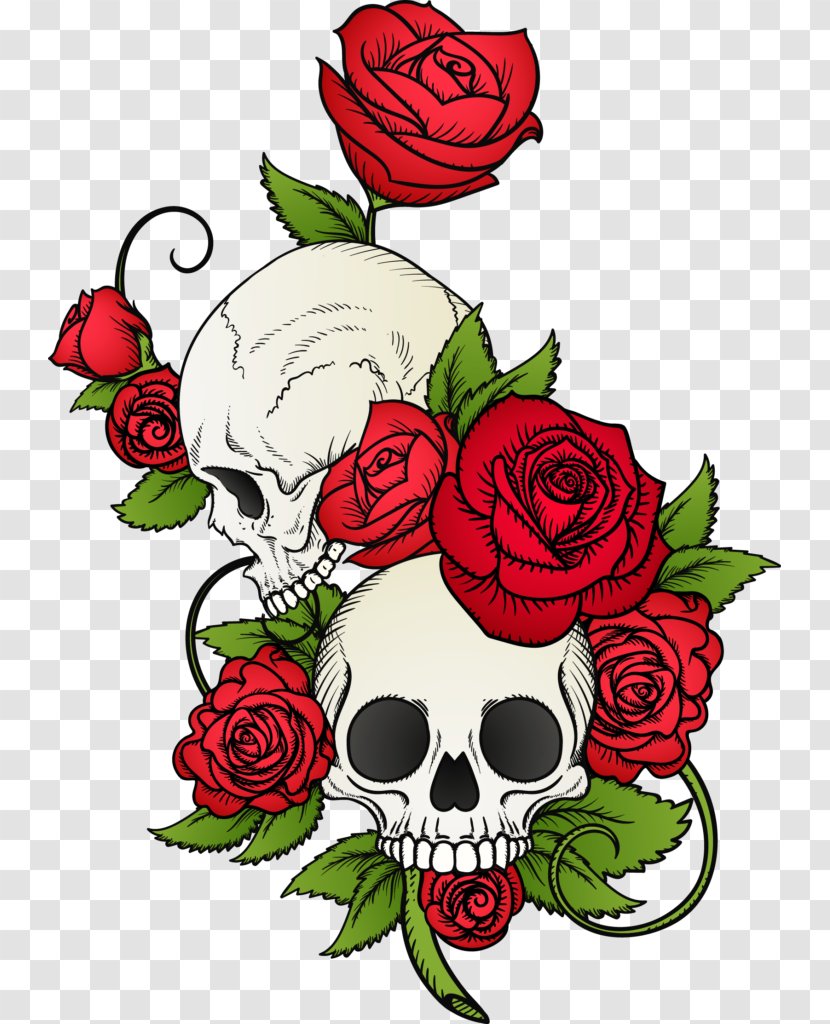Skull Calavera Rose T-shirt Death - Family Transparent PNG