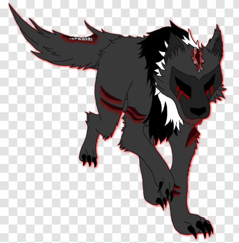 Werewolf Canidae Dog Cartoon - Mythical Creature - Shadow Angle Transparent PNG