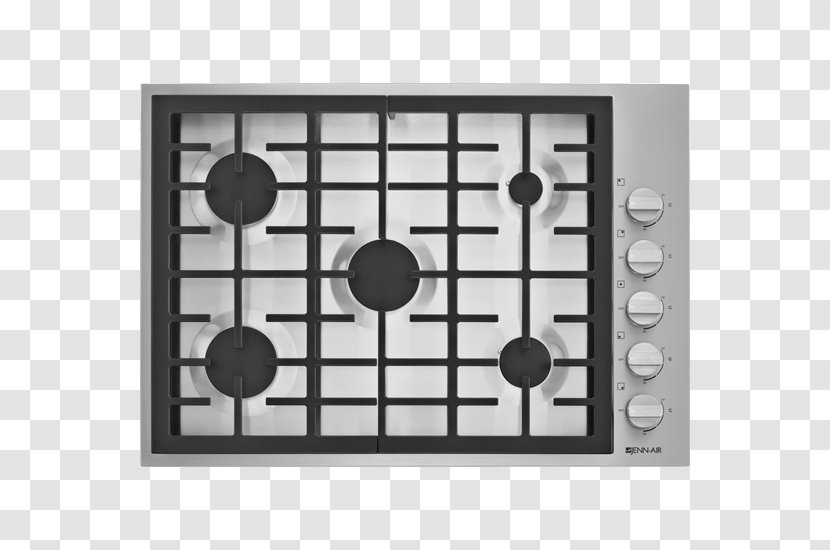 Gas Burner Cooking Ranges Home Appliance Jenn-Air Brenner - Top View Freeze Transparent PNG