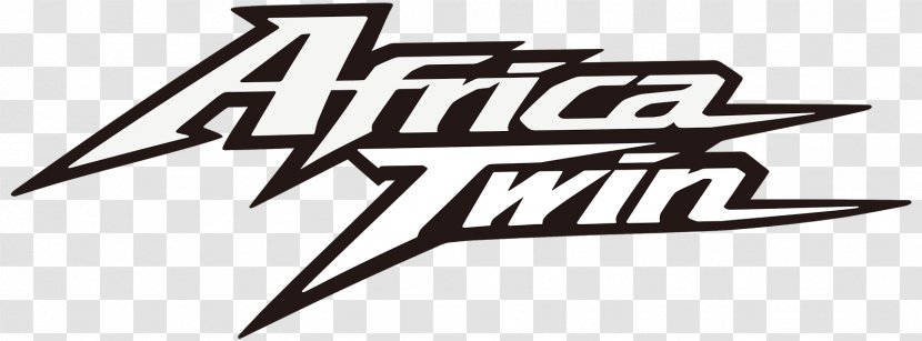 Honda Logo Africa Twin EICMA Motorcycle - Black And White - Twins Transparent PNG