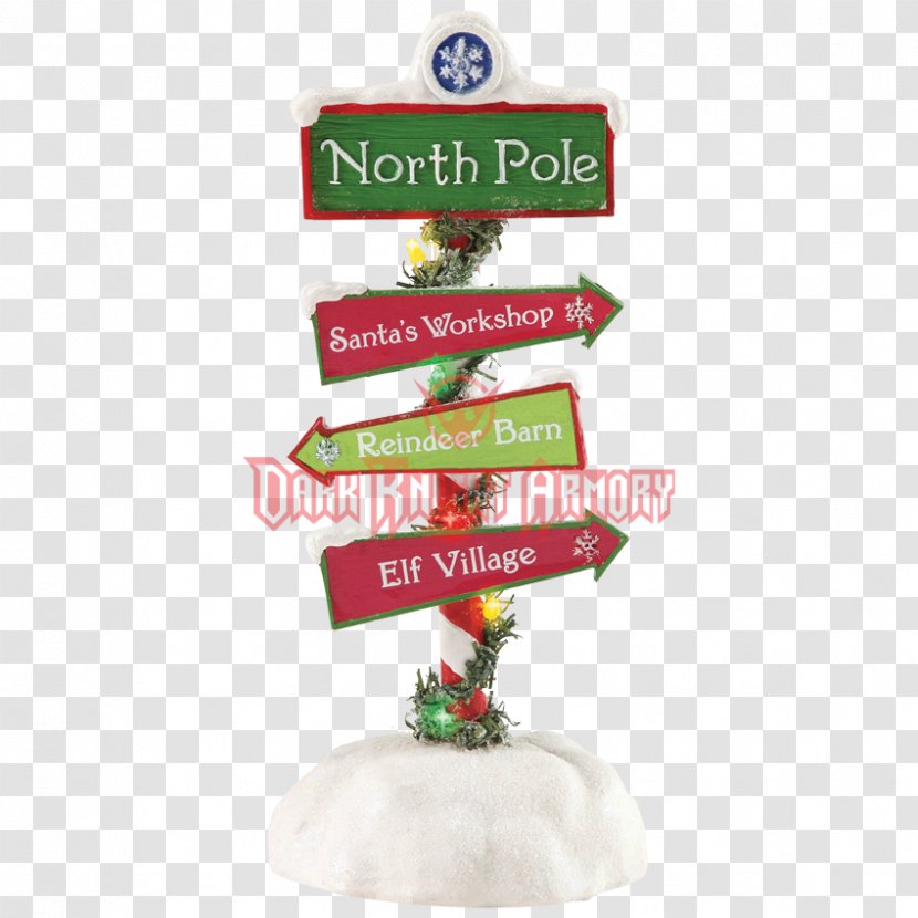 Santa Claus North Pole Christmas Ornament Santa's Workshop - Tree Lane Transparent PNG