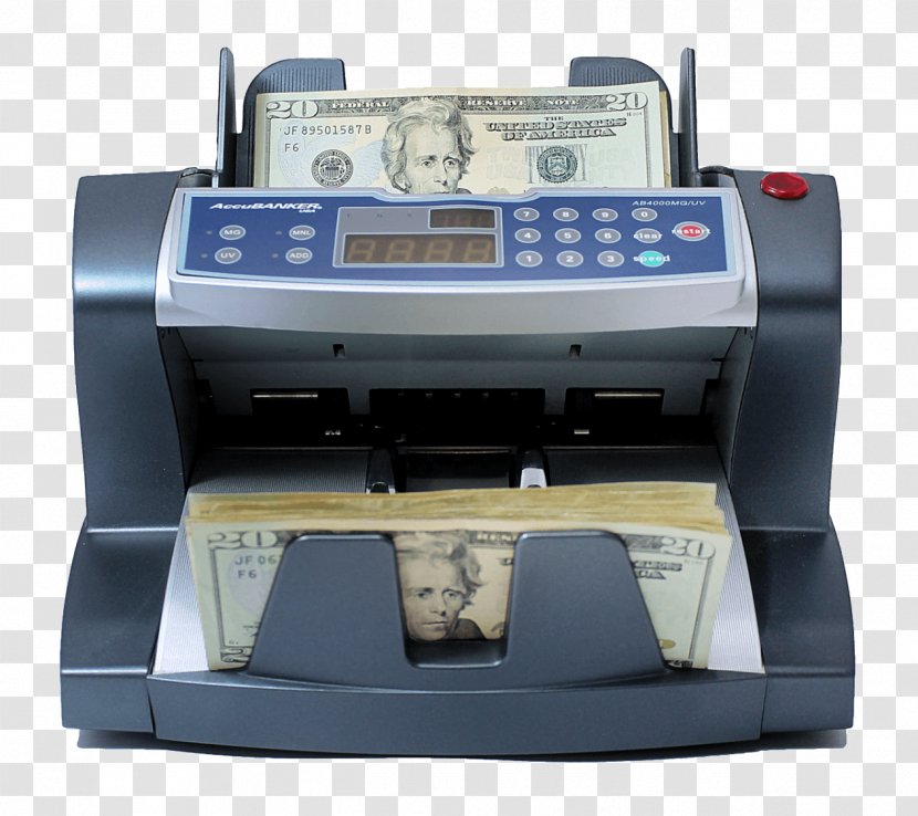 Currency-counting Machine Banknote Counter Contadora De Billetes - Bill Transparent PNG