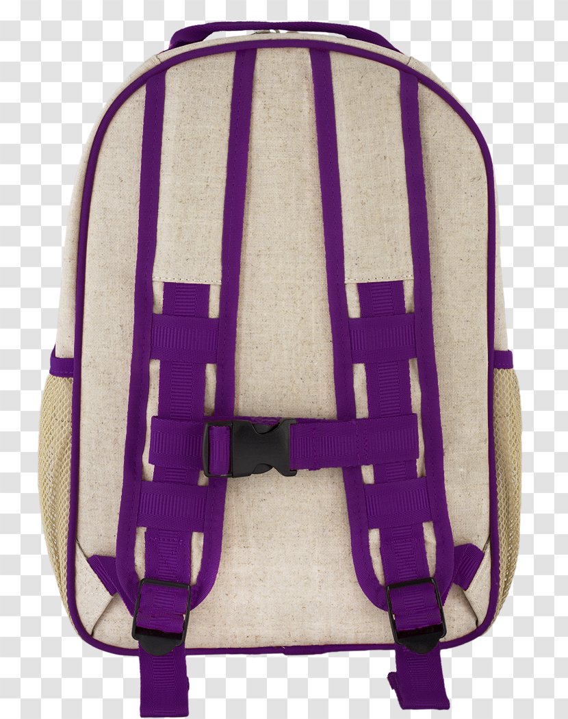 Backpack Linen Textile Bag Elementary School - Lilac - Purple Dandelion Transparent PNG