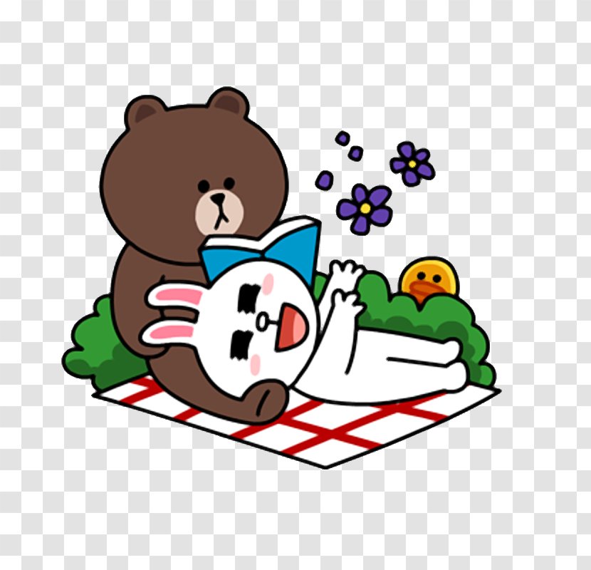 Brown Bear Line Friends LINE BROWN FARM - Rabbit Transparent PNG