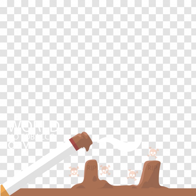 Smoking Ban Cigarette Cessation - Flower - Vector Butts Transparent PNG