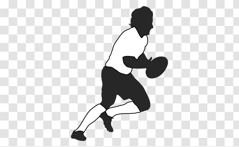 Silhouette Black And White Sport Ball Game - Arm Transparent PNG