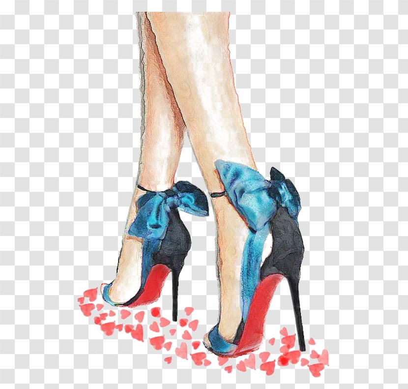 High-heeled Footwear Drawing Shoe Fashion Illustration - Frame - High Heels Transparent PNG