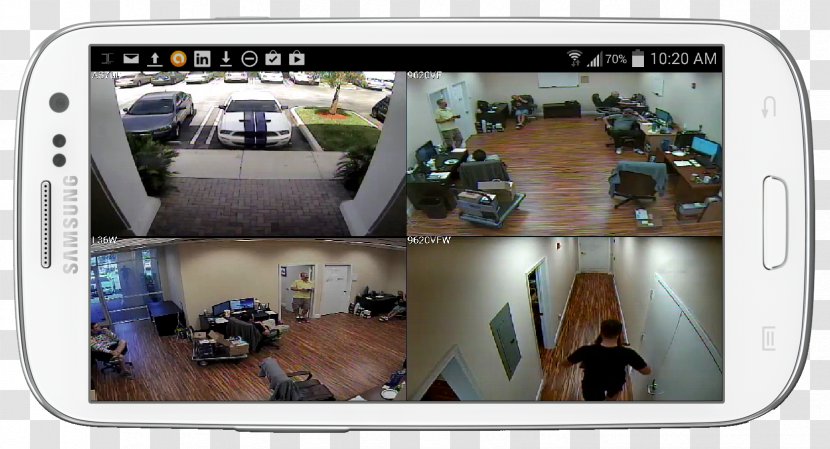 Wireless Security Camera Closed-circuit Television Surveillance - Handheld Devices - Cctv Transparent PNG
