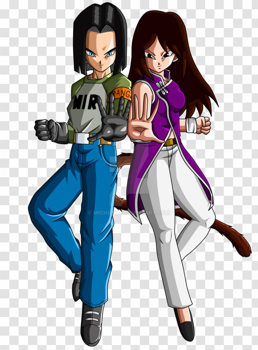 Android 17 Dragon Ball Character - Heart Transparent PNG