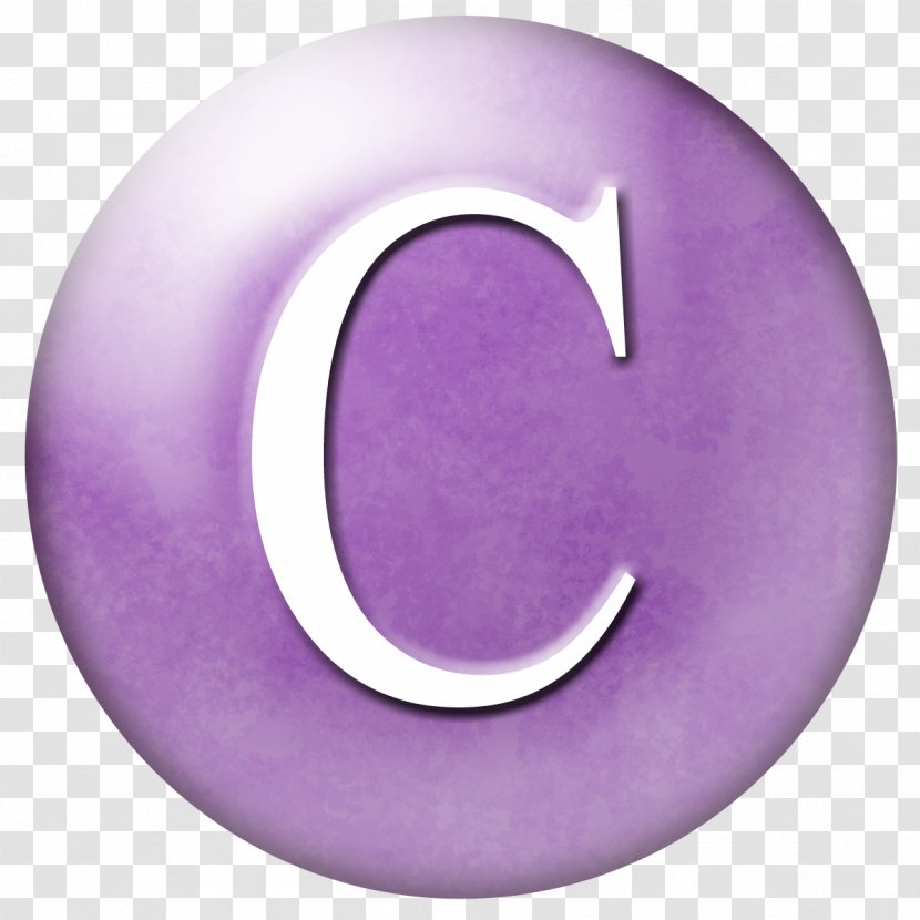 Purple Glass Violet Lilac Murano - Letter C Transparent PNG