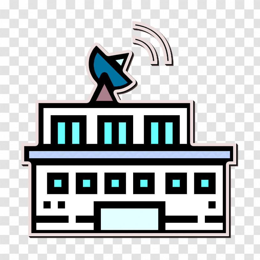 Center Icon Newspaper Icon Building Icon Transparent PNG