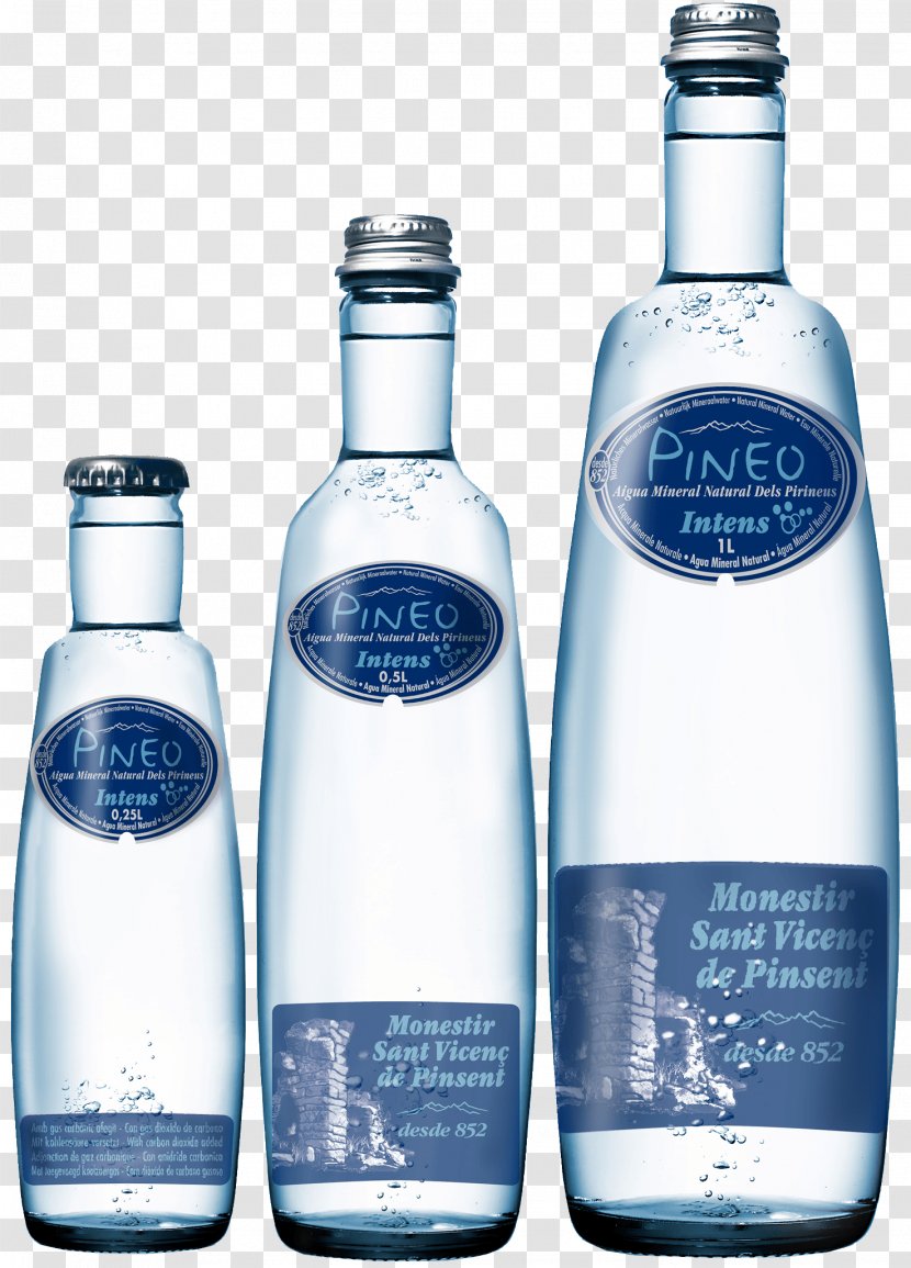 Mineral Water Bottled Glass Bottle Fizzy Drinks Transparent PNG