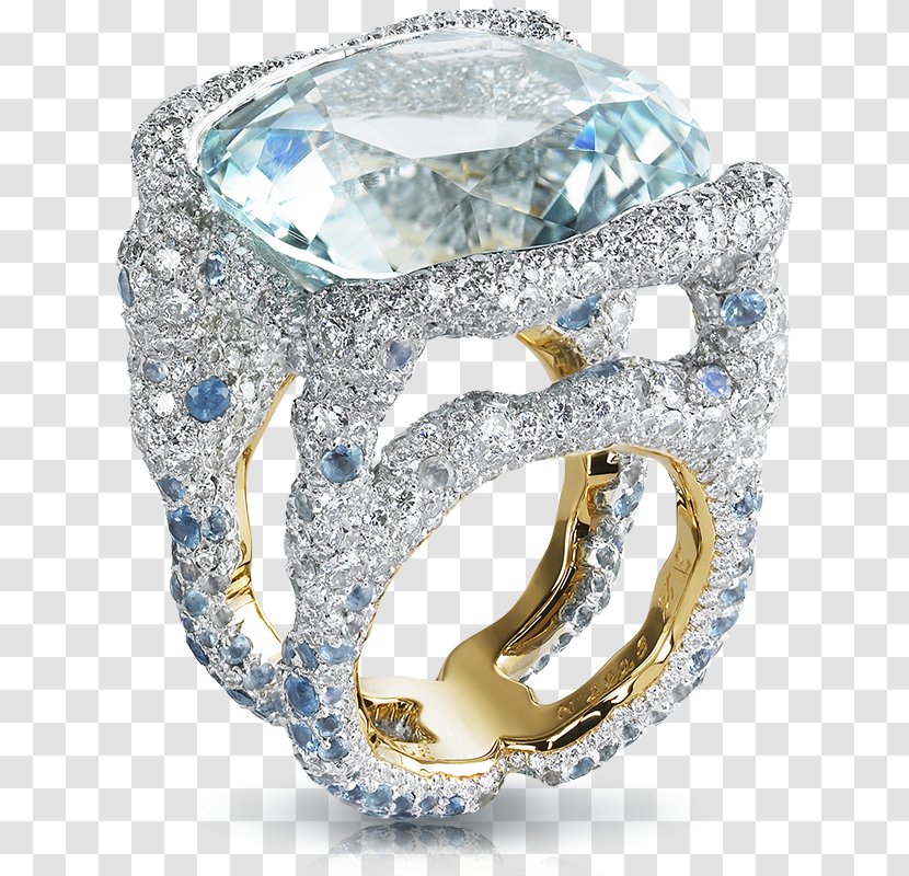 Jewellery Ring House Of Fabergé Egg Bitxi - Rings - Aquamarine Transparent PNG