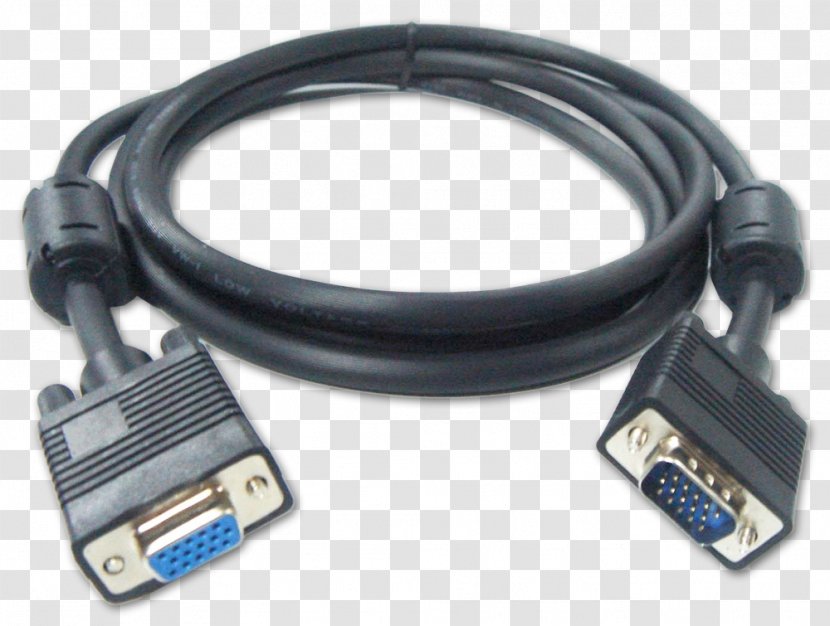 Laptop VGA Connector D-subminiature Electrical Cable Super Video Graphics Array - Dvi Transparent PNG