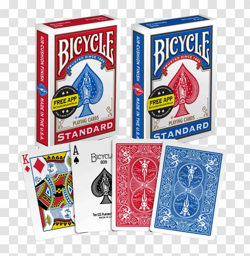Texas Hold 'em Bicycle Playing Cards Card Game 808 Rider Back - Heart - Flower Transparent PNG