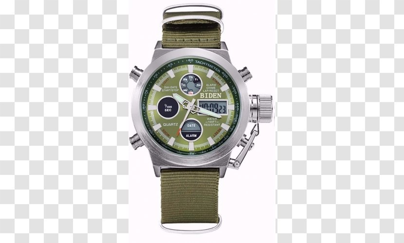 Quartz Clock Watch Strap Leather - Military Transparent PNG