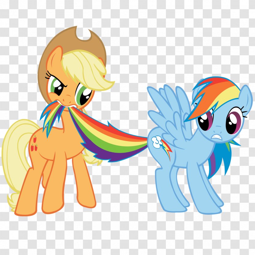 Pony Applejack Rainbow Dash Fluttershy - Watercolor - Avatar Transparent PNG